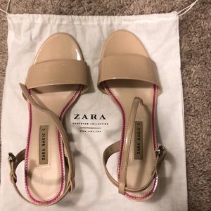 Zara nude sandals